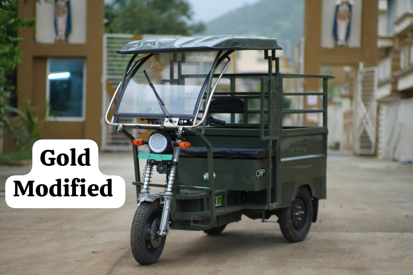 CAP Electric VIRAJ Gold 3-Wheel Loader Vehicle
